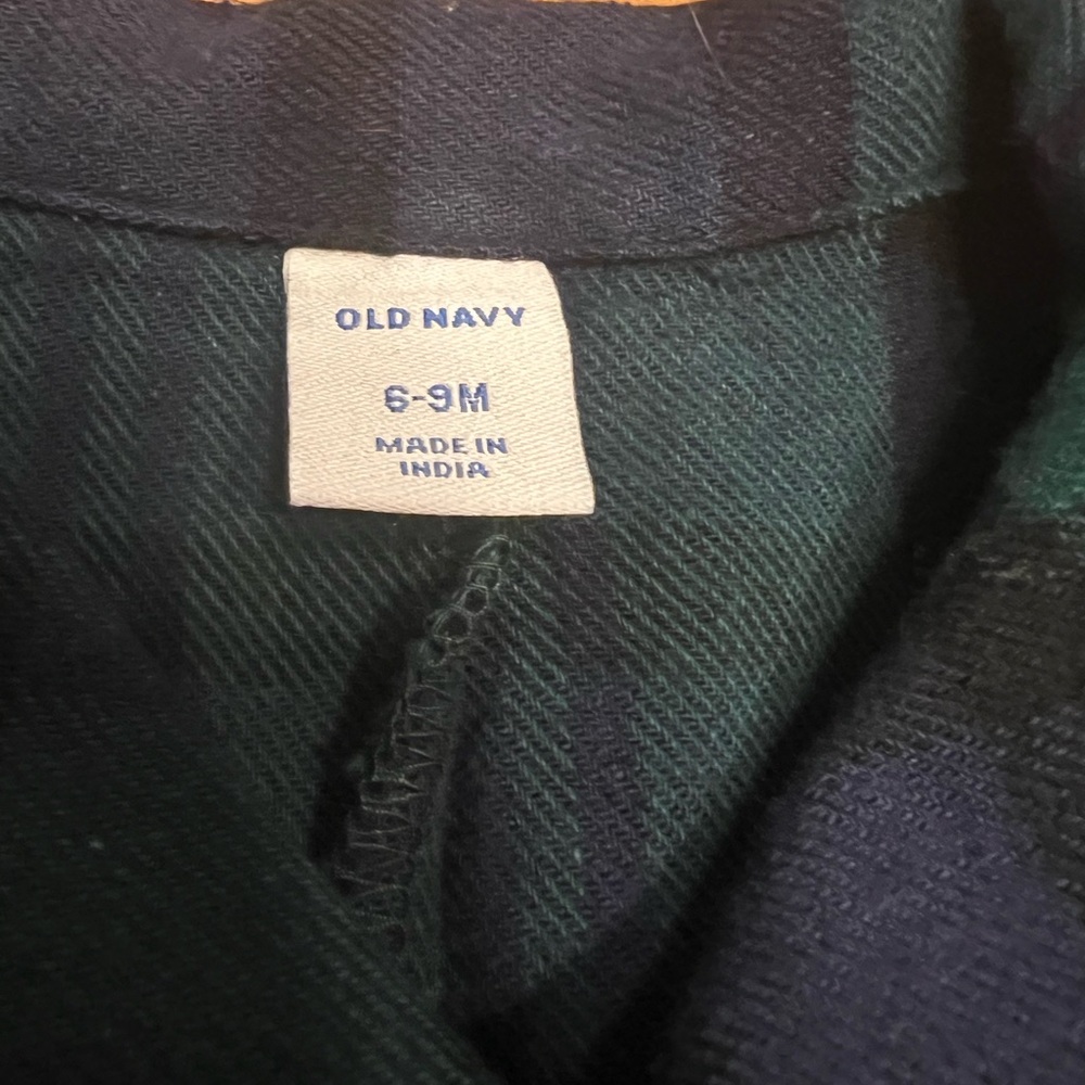 BOGO FREE: NWT TWO Old Navy Plaid Baby Rompers 6-9 Months - Picture 11 of 13